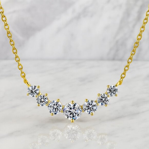 Jewelry - "Allison" Lab Diamond Cascade Necklace